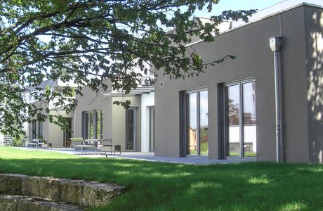 Passivhaus-Kindergarten Maria Hilf mit Garten